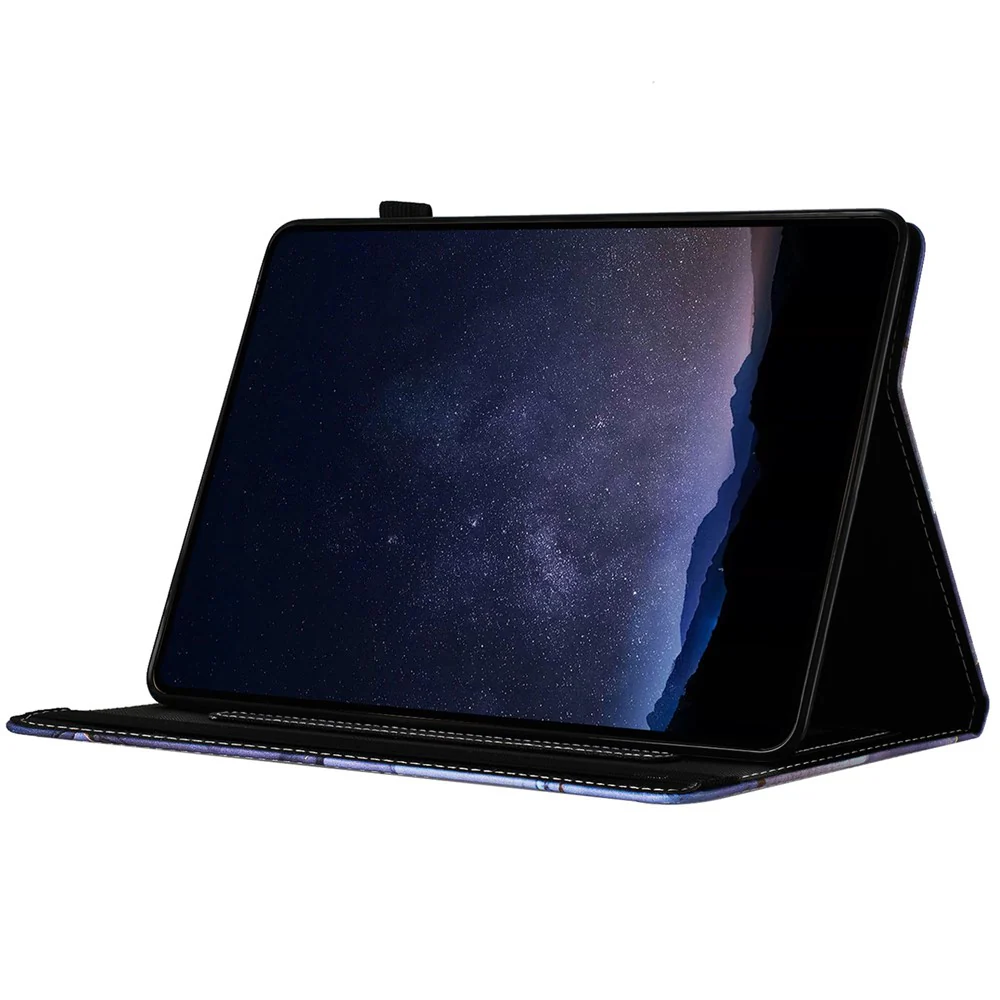 For Lenovo Tab M10 Plus (3rd Gen) Case Auto Wake / Sleep PU Leather Folding Stand Cover Marble Pattern - Grey - Image 4