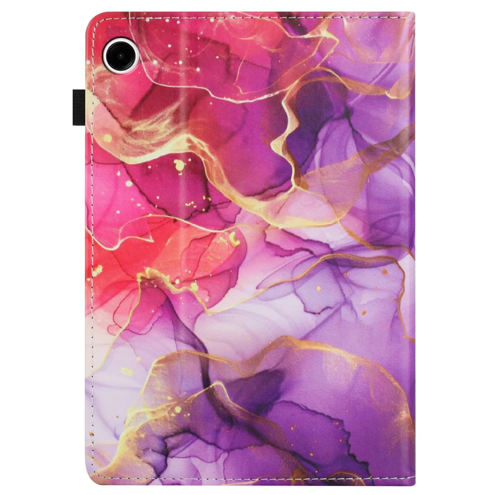 For Lenovo Tab M10 Plus (3rd Gen) Case Pattern Leather Tablet Cover with Auto Sleep / Wake, Card Holder - Flower Fox - Image 8
