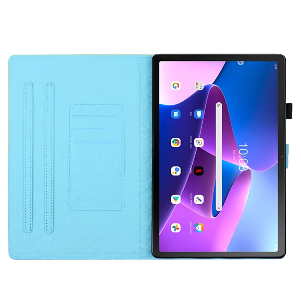 For Lenovo Tab M10 Plus (3rd Gen) Case Pattern Printing Auto Sleep / Wake PU Leather Tablet Cover - Deer - Image 3