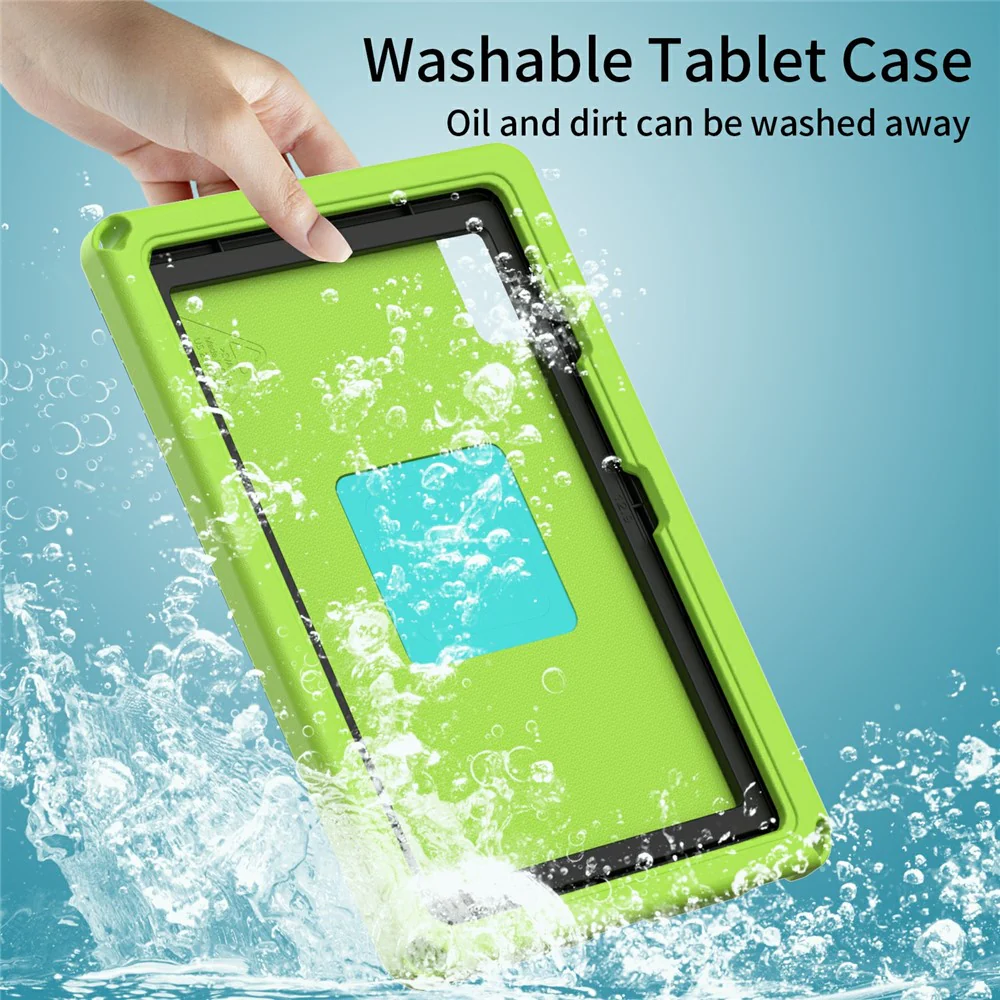 For Lenovo Tab M10 Plus (3rd Gen) TB-125F 10.6 / Xiaomi Redmi Pad 10.6 Tablet Case EVA+PC Anti-drop Tablet Cover - Green - Image 5