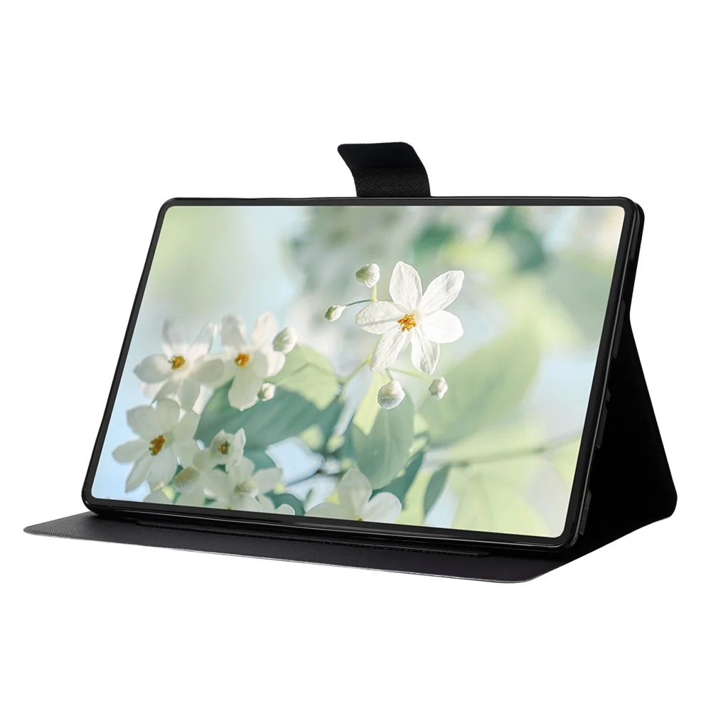 For Lenovo Tab M10 Plus (3rd Gen) TB-128F Case Pattern Printed Stand Litchi Texture Leather Tablet Cover with Card Slots - Fox - Image 2