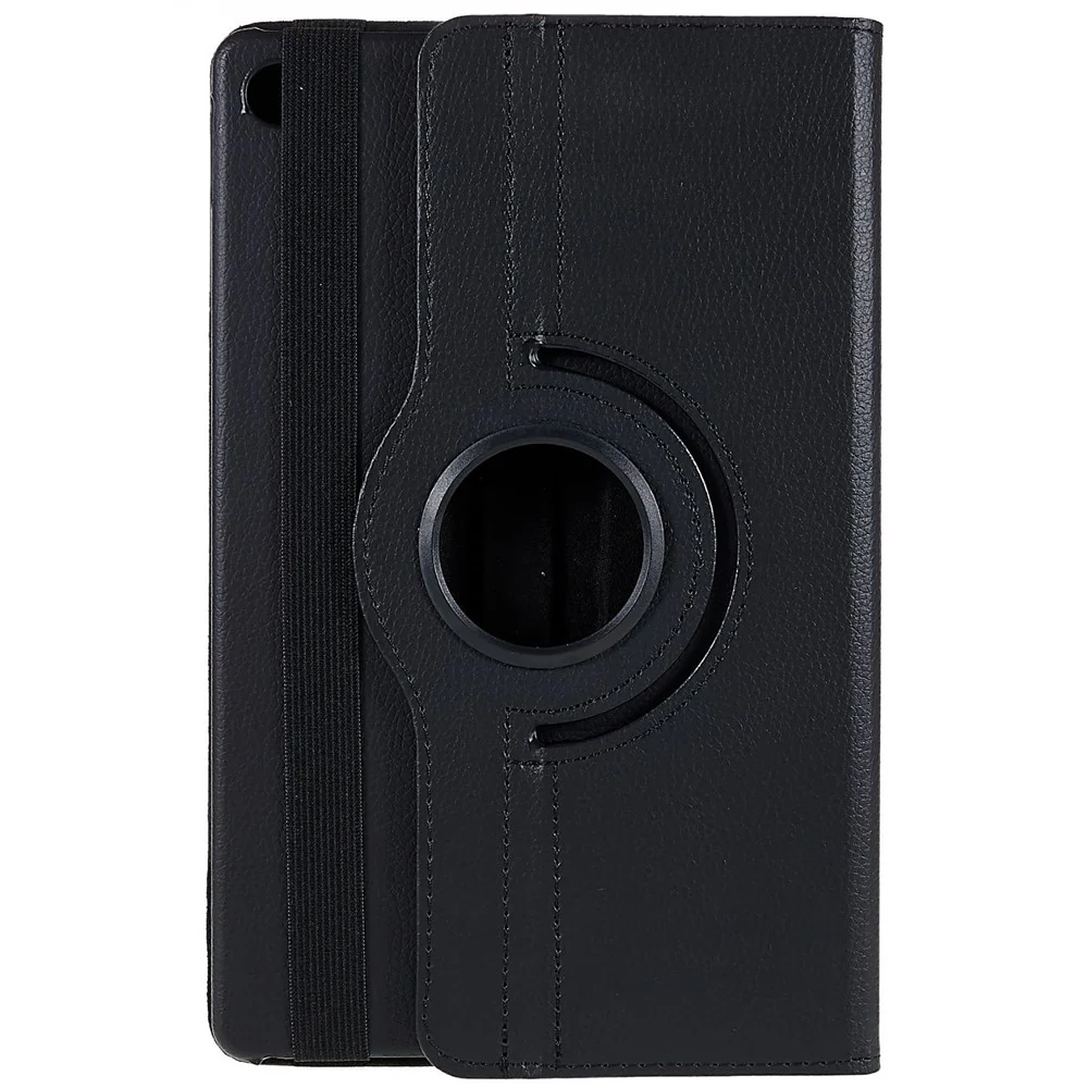 For Lenovo Tab M10 Plus (3rd Gen) / Xiaoxin Pad 2022 10.6 inch 125F / 128F Leather Tablet Case Rotating Stand Cover - Black - Image 4