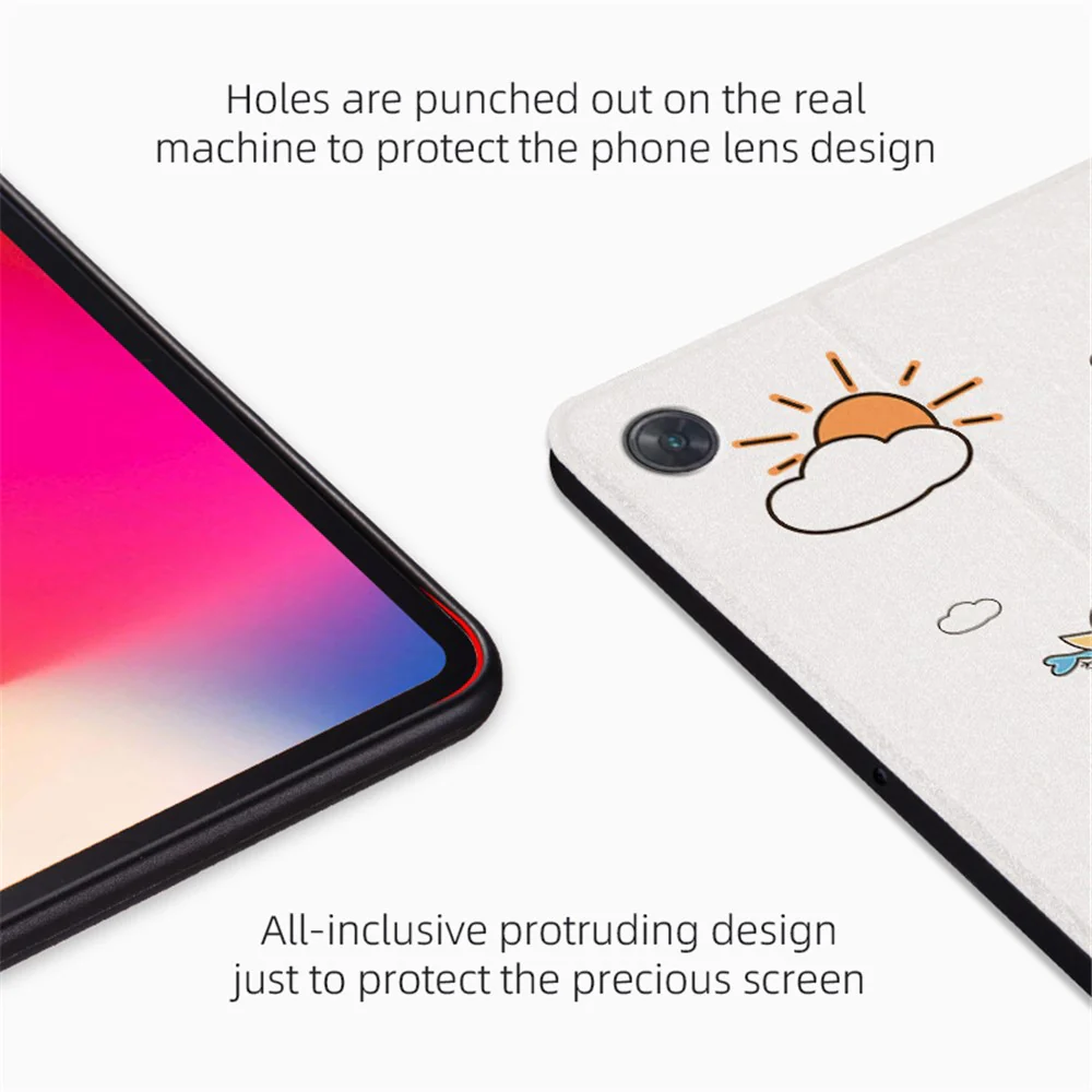 For Lenovo Tab M10 Plus (3rd Gen) / Xiaoxin Pad 2022 10.6 inch Cartoon Pattern Printing PU Leather Adjustable Stand Tablet Case with Auto Wake / Sleep - Driving Dinosaur - Image 3