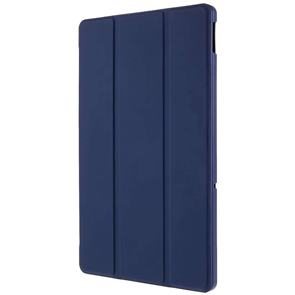 For Lenovo Tab M10 Plus (3rd Gen) / Xiaoxin Pad 2022 10.6 inch Light Thin Anti-wear PU Tablet Case Matte TPU Trifold Stand Cover - Dark Blue - Image 3