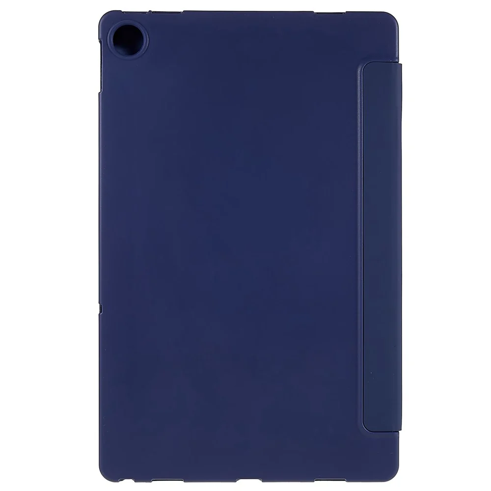 For Lenovo Tab M10 Plus (3rd Gen) / Xiaoxin Pad 2022 10.6 inch Light Thin Anti-wear PU Tablet Case Matte TPU Trifold Stand Cover - Dark Blue - Image 4