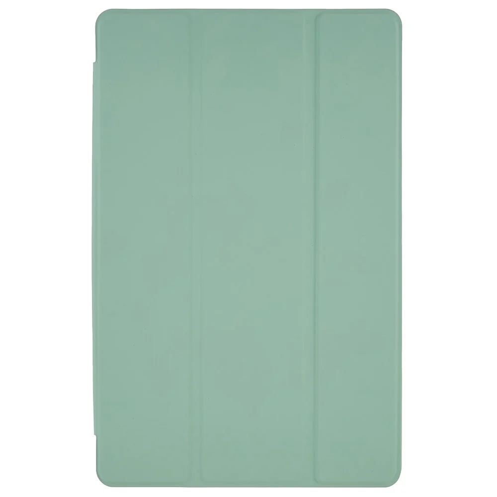 For Lenovo Tab M10 Plus (3rd Gen) / Xiaoxin Pad 2022 10.6 inch Light Thin Anti-wear PU Tablet Case Matte TPU Trifold Stand Cover - Light Green - Image 2