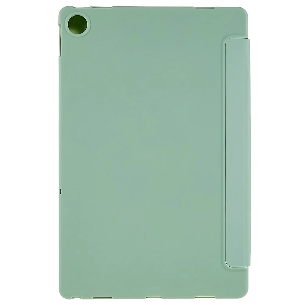 For Lenovo Tab M10 Plus (3rd Gen) / Xiaoxin Pad 2022 10.6 inch Light Thin Anti-wear PU Tablet Case Matte TPU Trifold Stand Cover - Light Green - Image 4