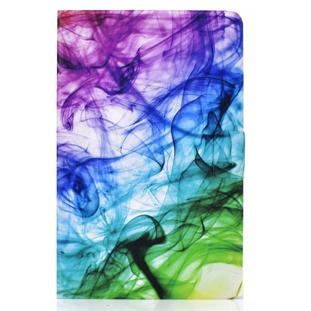 For Lenovo Tab M10 Plus (3rd Gen) / Xiaoxin Pad 2022 10.6 inch PU Leather Case Pattern Printing Card Holder Stand Cover - Fog - Image 2
