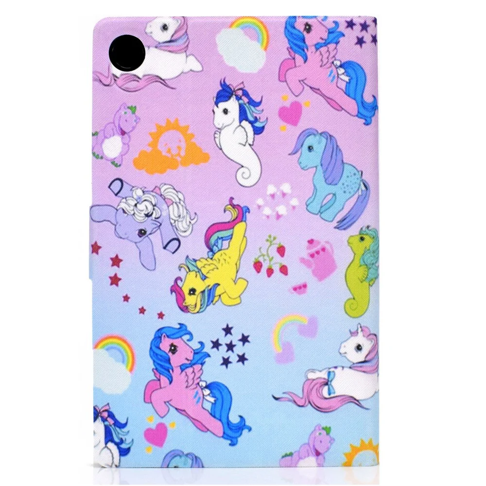 For Lenovo Tab M10 Plus (3rd Gen) / Xiaoxin Pad 2022 10.6 inch PU Leather Case Pattern Printing Card Holder Stand Cover - Hippocampus - Image 3