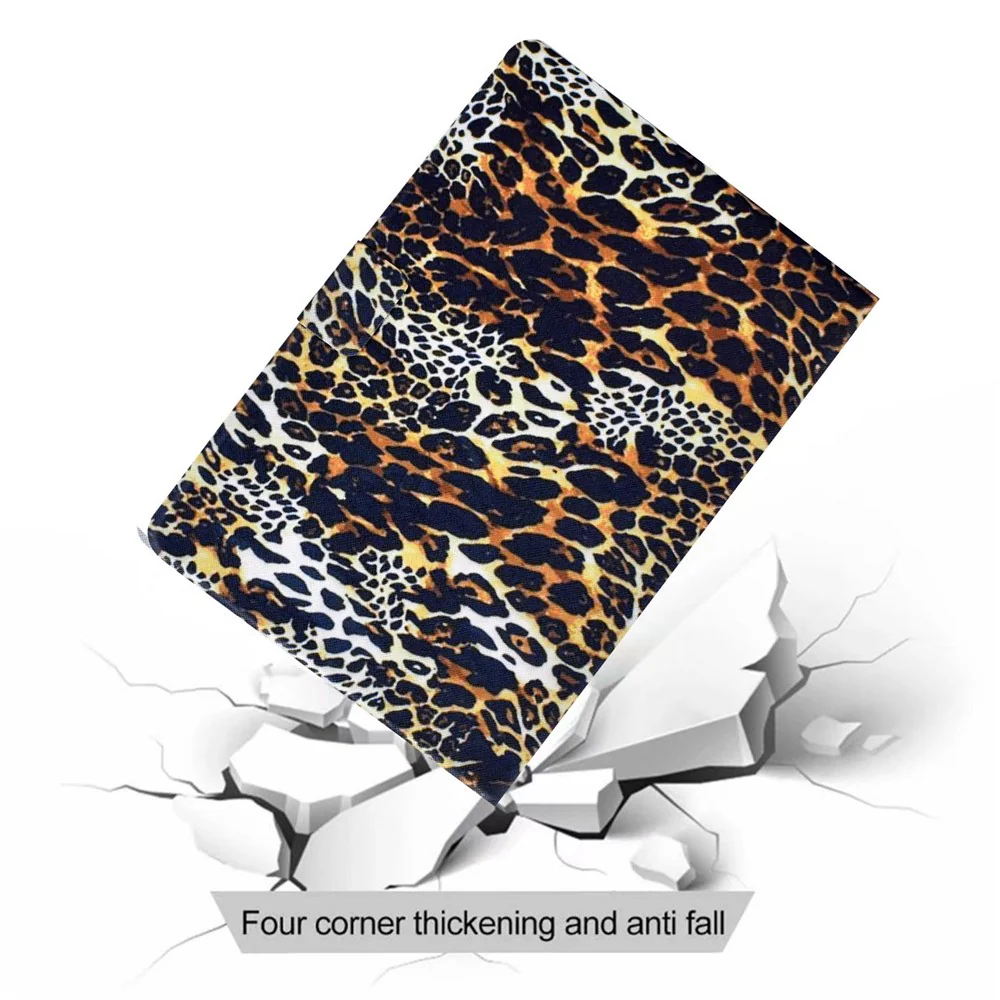 For Lenovo Tab M10 Plus (3rd Gen) / Xiaoxin Pad 2022 10.6 inch PU Leather Case Pattern Printing Card Holder Stand Cover - Leopard Print - Image 7