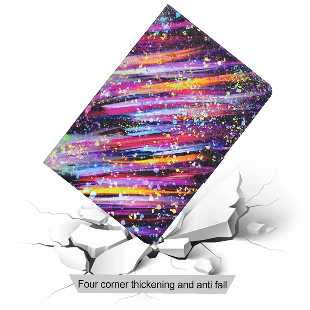 For Lenovo Tab M10 Plus (3rd Gen) / Xiaoxin Pad 2022 10.6 inch PU Leather Case Pattern Printing Card Holder Stand Cover - Meteor - Image 8