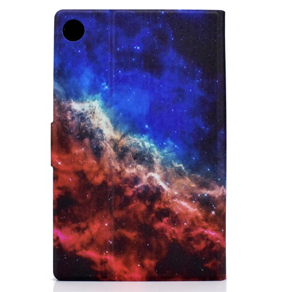 For Lenovo Tab M10 Plus (3rd Gen) / Xiaoxin Pad 2022 10.6 inch PU Leather Case Pattern Printing Card Holder Stand Cover - Starry Sky - Image 3