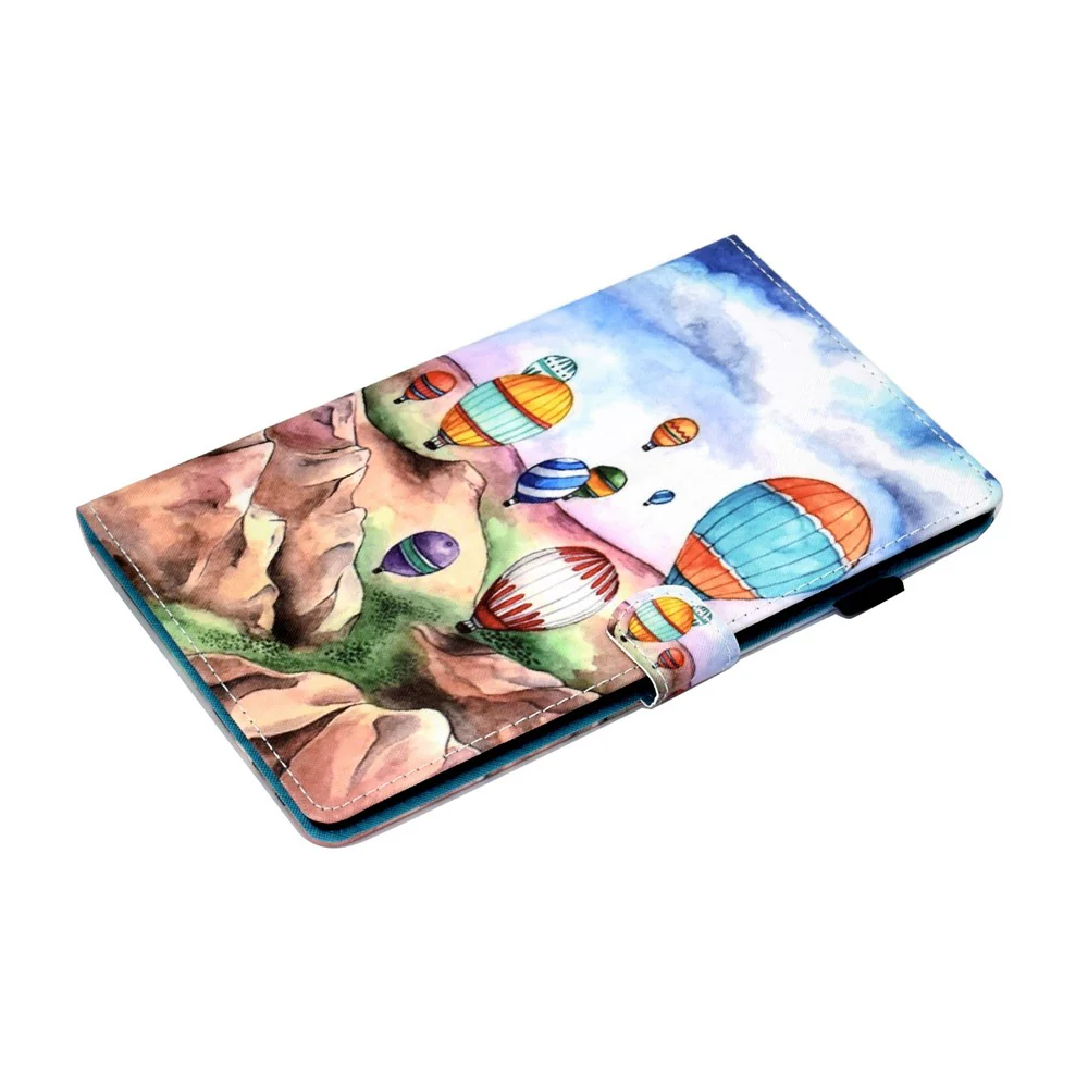 For Lenovo Tab M10 Plus (3rd Gen) / Xiaoxin Pad 2022 10.6 inch PU Leather Smart Auto Wake / Sleep Cover A3 Pattern Printing Stand Card Slots Protective Tablet Case with Pencil Holder - Balloons - Image 5