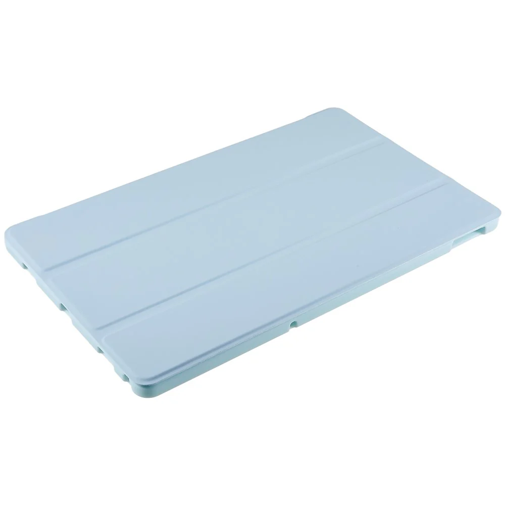 For Lenovo Tab M10 Plus (3rd Gen) / Xiaoxin Pad 2022 10.6 inch Tri-fold Stand PU Leather + Silicone Cover Tablet Anti-drop Shockproof Case - Baby Blue - Image 6
