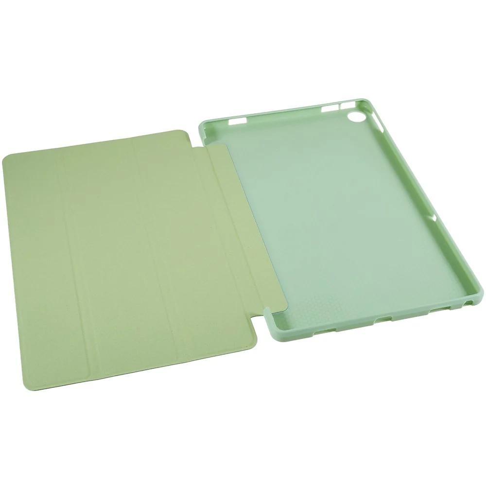 For Lenovo Tab M10 Plus (3rd Gen) / Xiaoxin Pad 2022 10.6 inch Tri-fold Stand PU Leather + Silicone Cover Tablet Anti-drop Shockproof Case - Green - Image 5