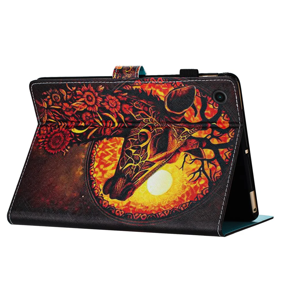 For Lenovo Tab M10 Plus Tablet Case Pattern Printed Shockproof PU Leather Folio Flip Cover - Deer - Image 4
