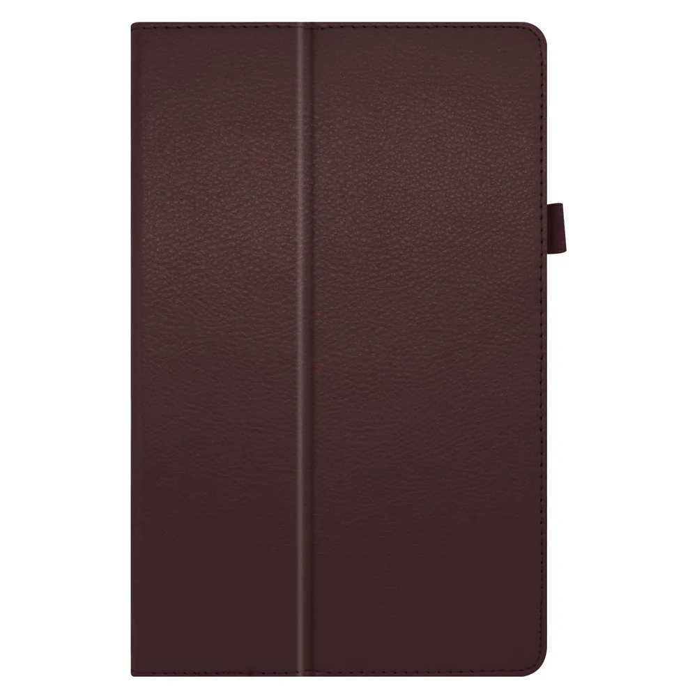 For Lenovo Tab M10 Plus TB-X606F PU Leather Case Shockproof Flip Tablet Cover with Stand Elastic Pencil Holder - Coffee - Image 7