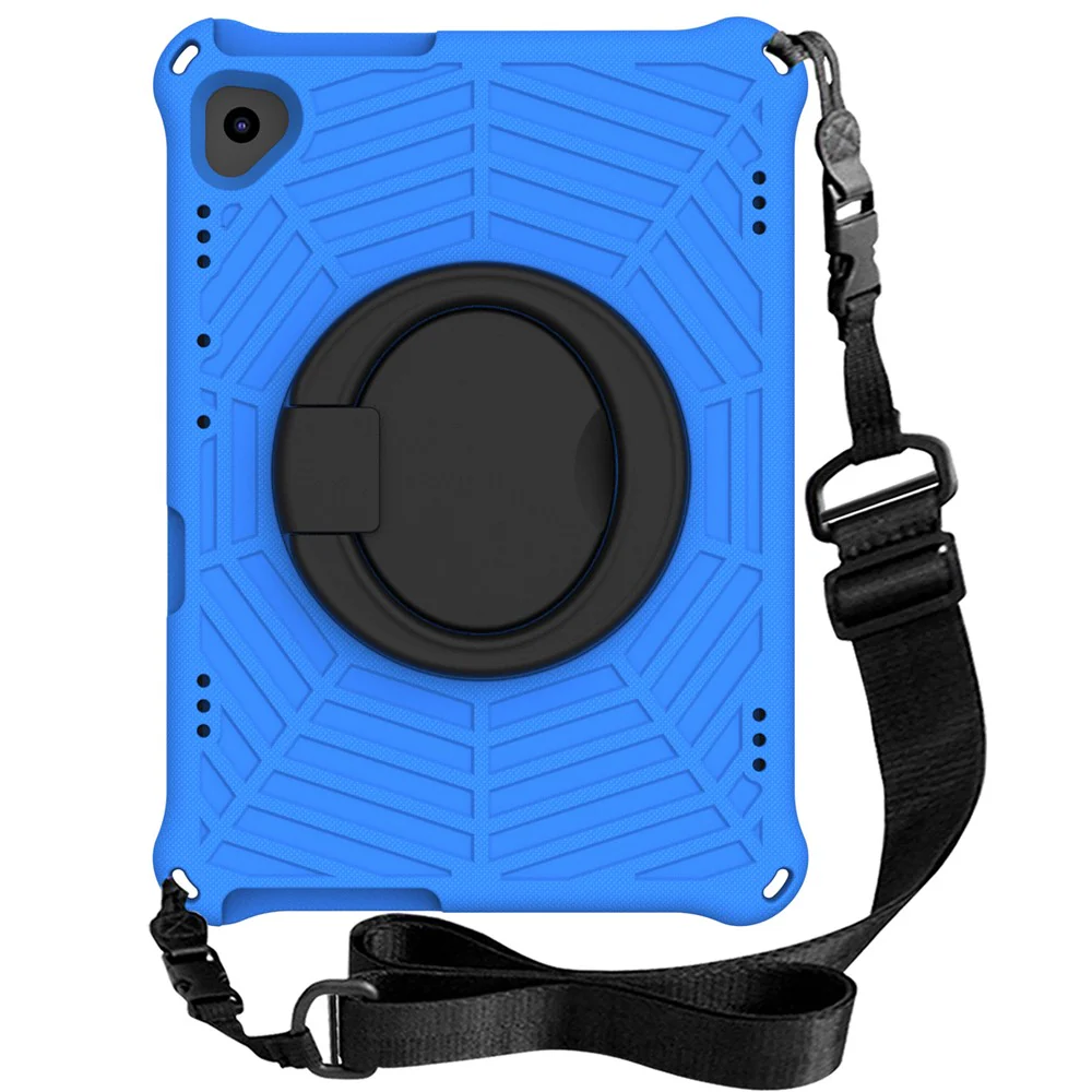 For Lenovo Tab M10 TB-X505F / TB-X605F (10.1") / M10 FHD REL TB-X605FC / TB-X605LC (10.1") / Tab P10 TB-X705F (10.1") Shockproof Spider Web Texture Tablet Cover Kickstand Tablet Case - Blue - Image 2