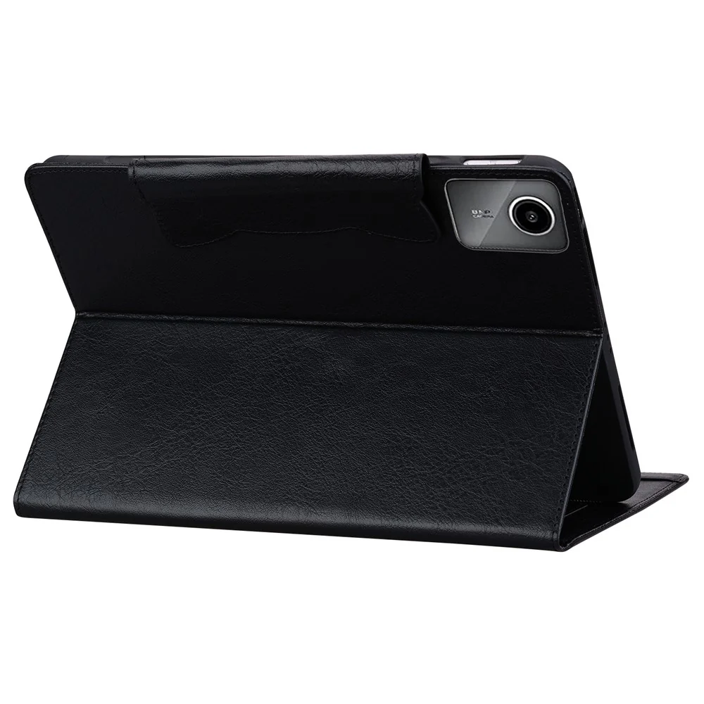 For Lenovo Tab M11 Case Anti-Scratch PU Leather Tablet Cover with Card Slots - Black - Image 4