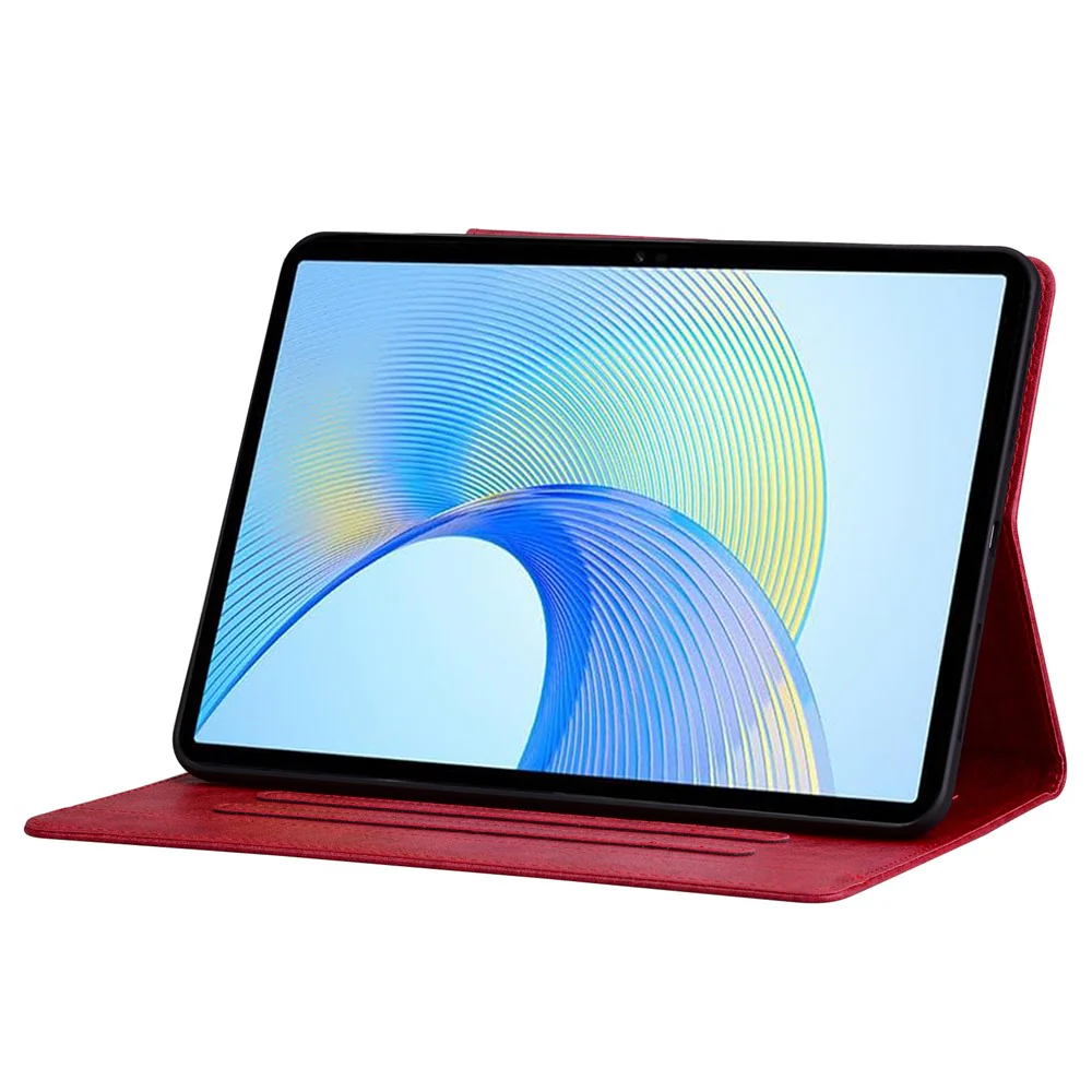 For Lenovo Tab M11 Case Anti-Scratch PU Leather Tablet Cover with Card Slots - Red - Image 5