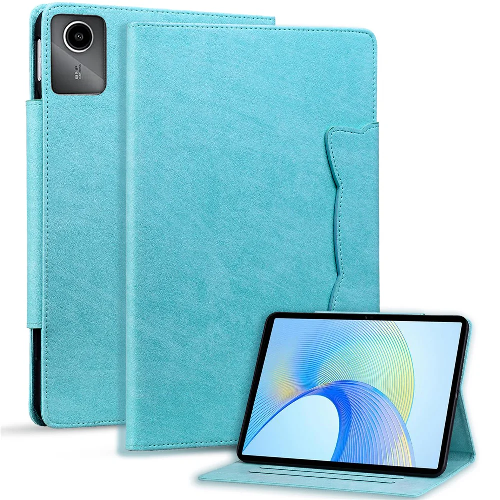 For Lenovo Tab M11 Case Anti-Scratch PU Leather Tablet Cover with Card Slots - Sky Blue - Image 2