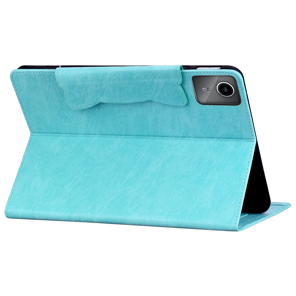 For Lenovo Tab M11 Case Anti-Scratch PU Leather Tablet Cover with Card Slots - Sky Blue - Image 4