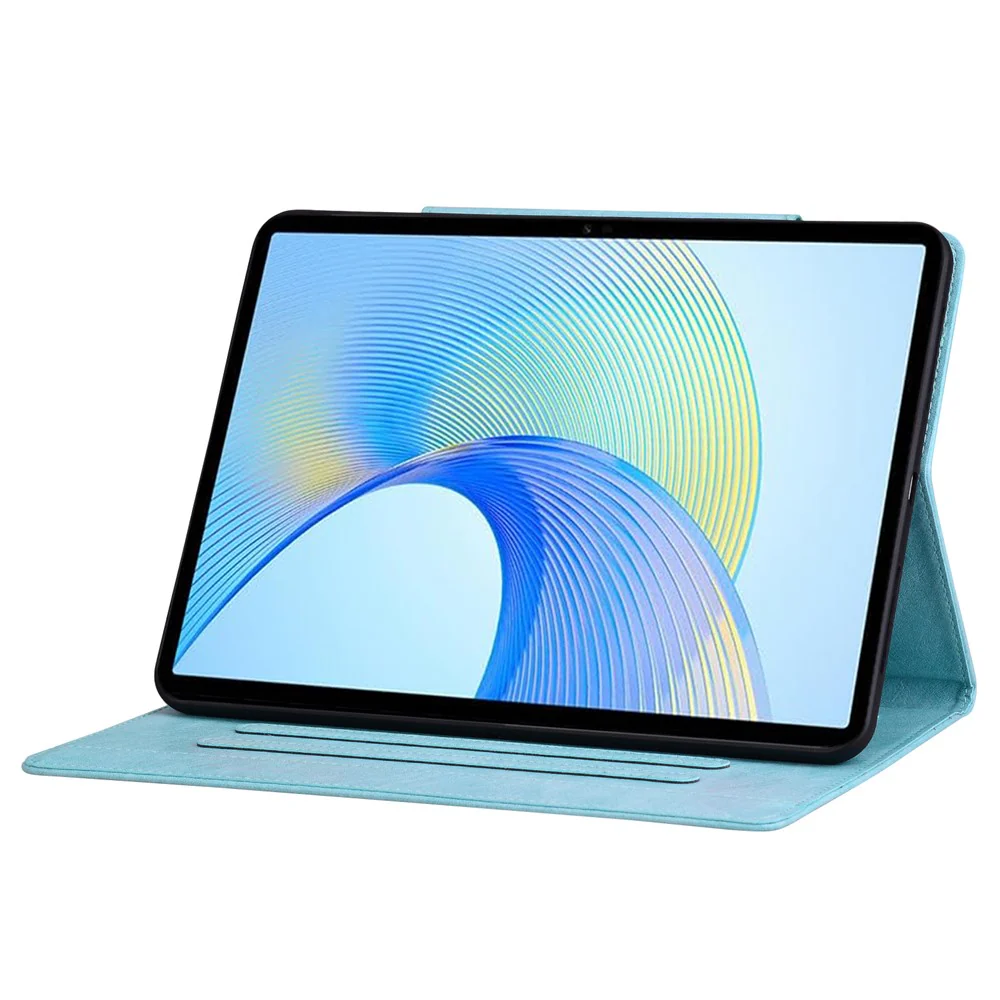 For Lenovo Tab M11 Case Anti-Scratch PU Leather Tablet Cover with Card Slots - Sky Blue - Image 5