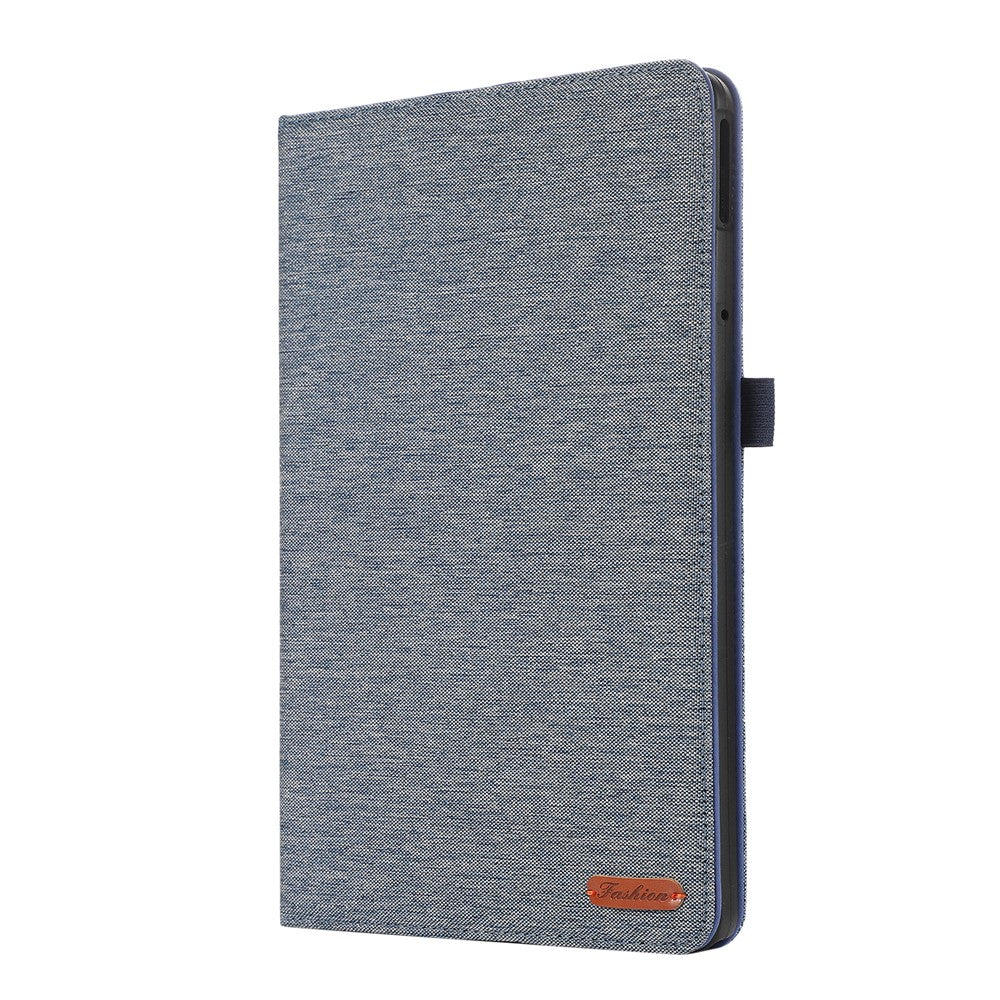 For Lenovo Tab M11 Plus Leather Case Card Holder Cloth Texture Tablet Stand Cover - Blue - Image 6