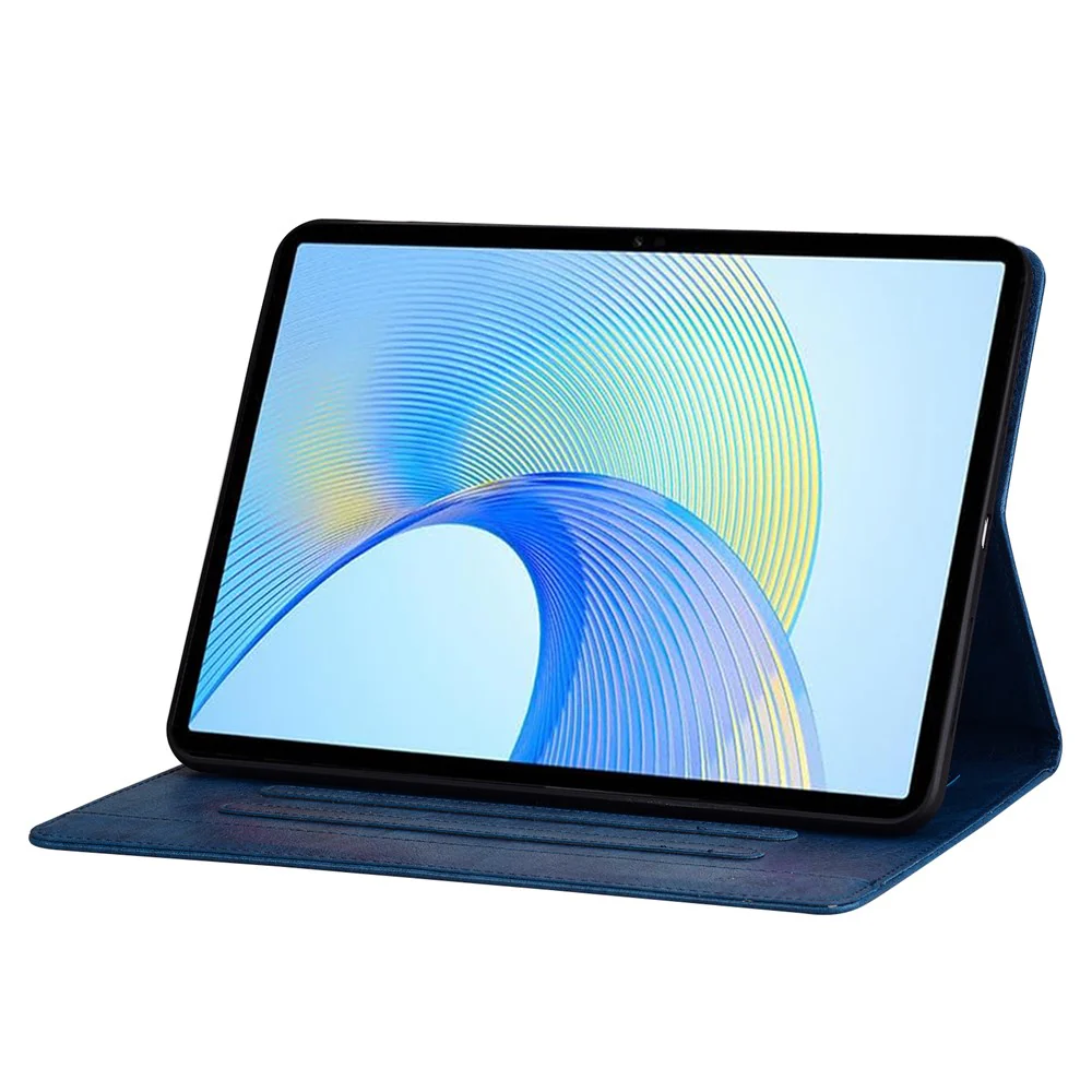 For Lenovo Tab M11 Plus / Tab K11 Plus Case Stand PU Leather Tablet Cover Cat Buckle Closure - Blue - Image 5