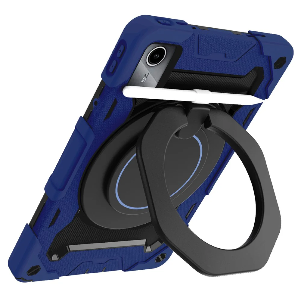 For Lenovo Tab M11 / Tab K11 Wholesale Tablet Case PC+Silicone Cover with Kickstand - Navy Blue - Image 3