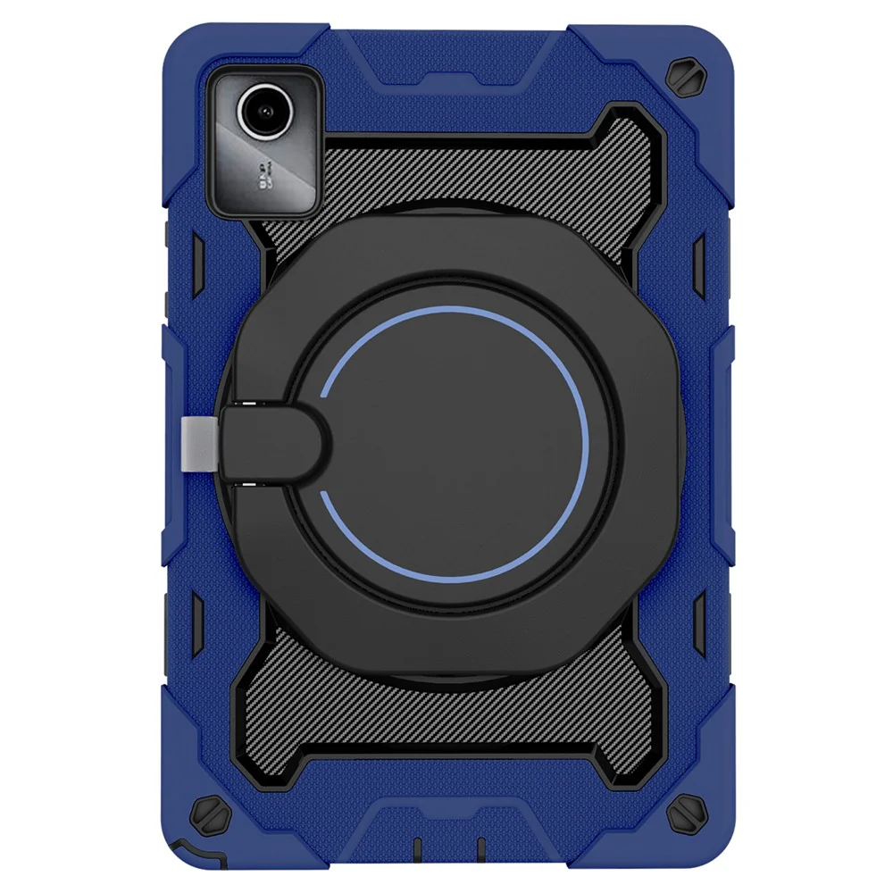 For Lenovo Tab M11 / Tab K11 Wholesale Tablet Case PC+Silicone Cover with Kickstand - Navy Blue - Image 4