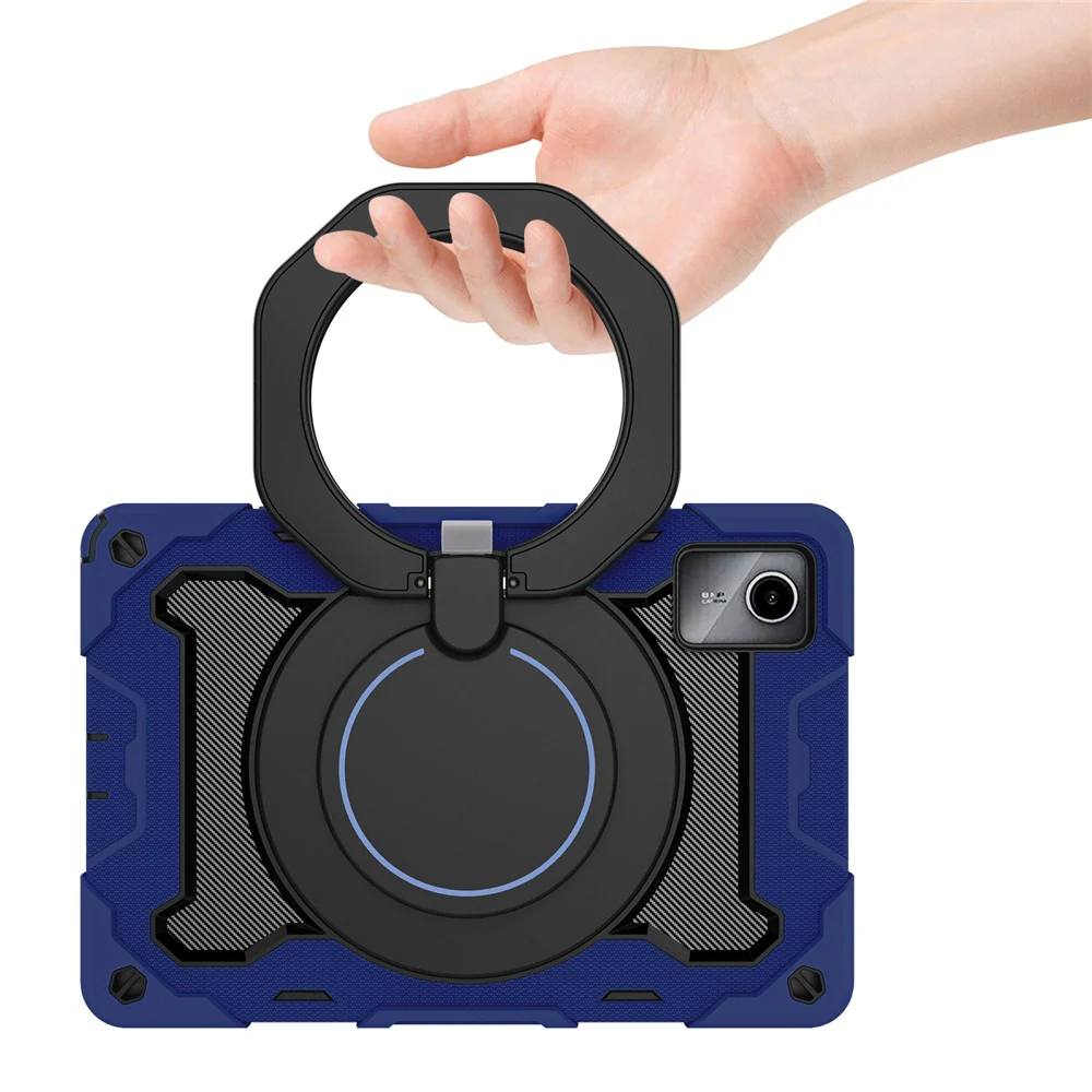 For Lenovo Tab M11 / Tab K11 Wholesale Tablet Case PC+Silicone Cover with Kickstand - Navy Blue - Image 6