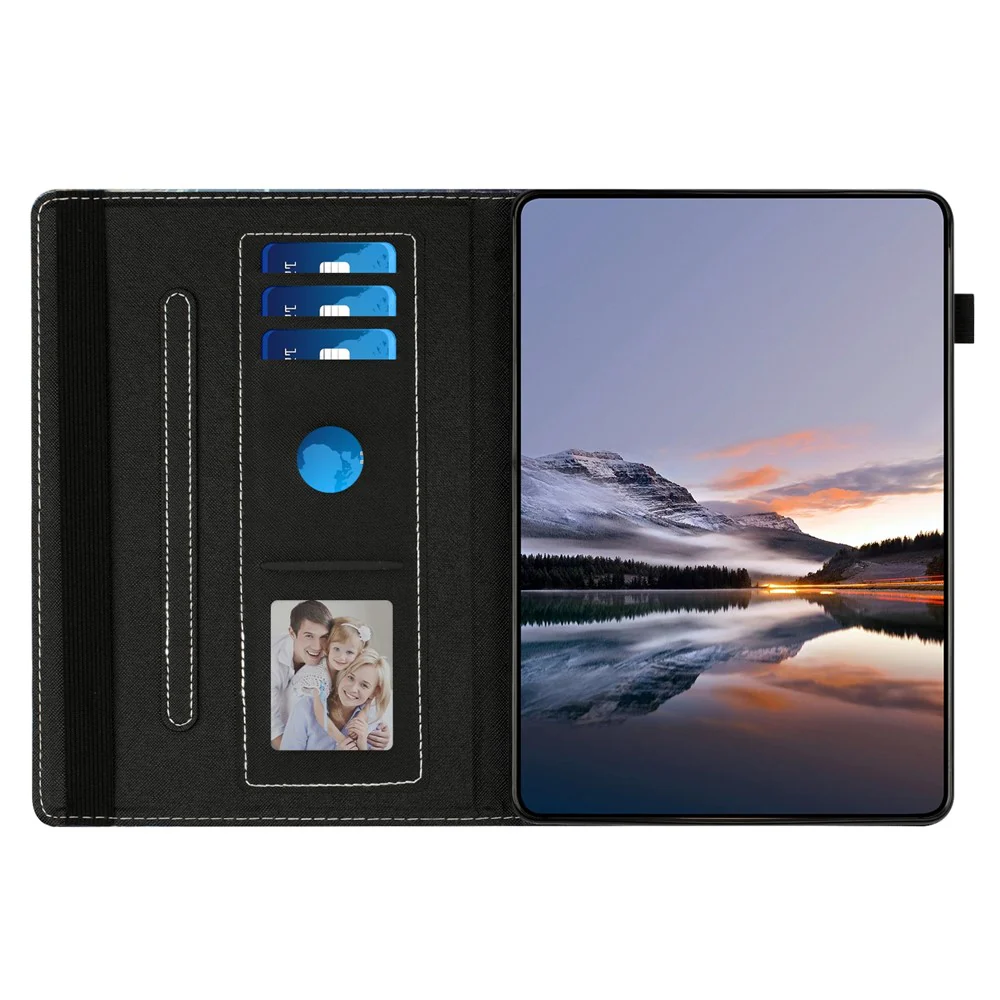 For Lenovo Tab M11 Tablet Case Litchi Texture Pattern Printing Leather Cover Auto Sleep / Wake with Card Holder - Fox - Image 2