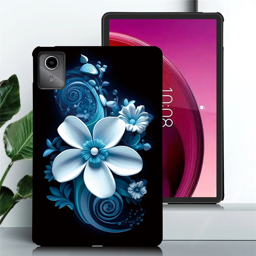 For Lenovo Tab M11 TB-330FC / Xiaoxin Pad 11 2024 TB-331FC Case Pattern Printing Slim Soft TPU Tablet Cover - Black Orchid - Image 2