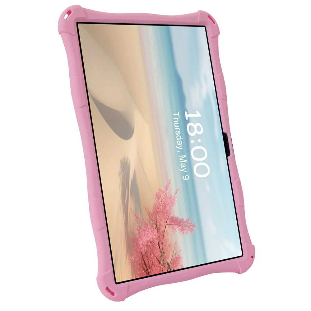 For Lenovo Tab M11 TB330FU / 331FC / Xiaoxin Pad 11 2024 Case with Shoulder Strap Kickstand Cartoon Silicone Cover - Pink - Image 3
