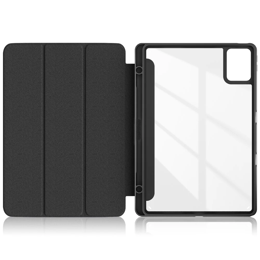 For Lenovo Tab M11 / Xiaoxin Pad 11 2024 330 Case Full-Body Tri-fold Stand Pattern Tablet Smart Cover - Galaxy - Image 8