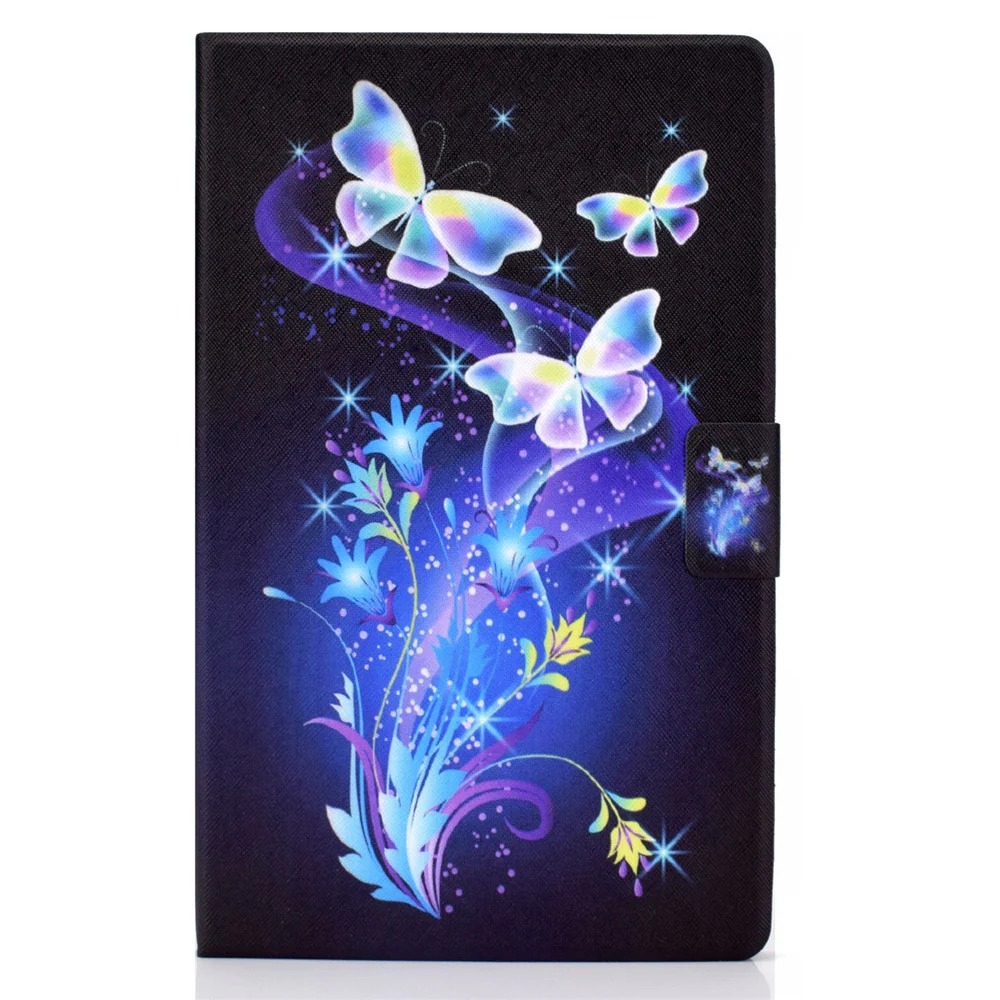 For Lenovo Tab M11 / Xiaoxin Pad 11 2024 Case Card Holder Pattern Leather Tablet Cover - Butterfly and Flower - Image 7