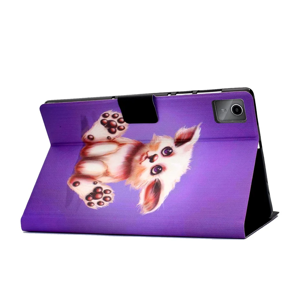 For Lenovo Tab M11 / Xiaoxin Pad 11 2024 Case Card Holder Pattern Leather Tablet Cover - Golden Fox - Image 5