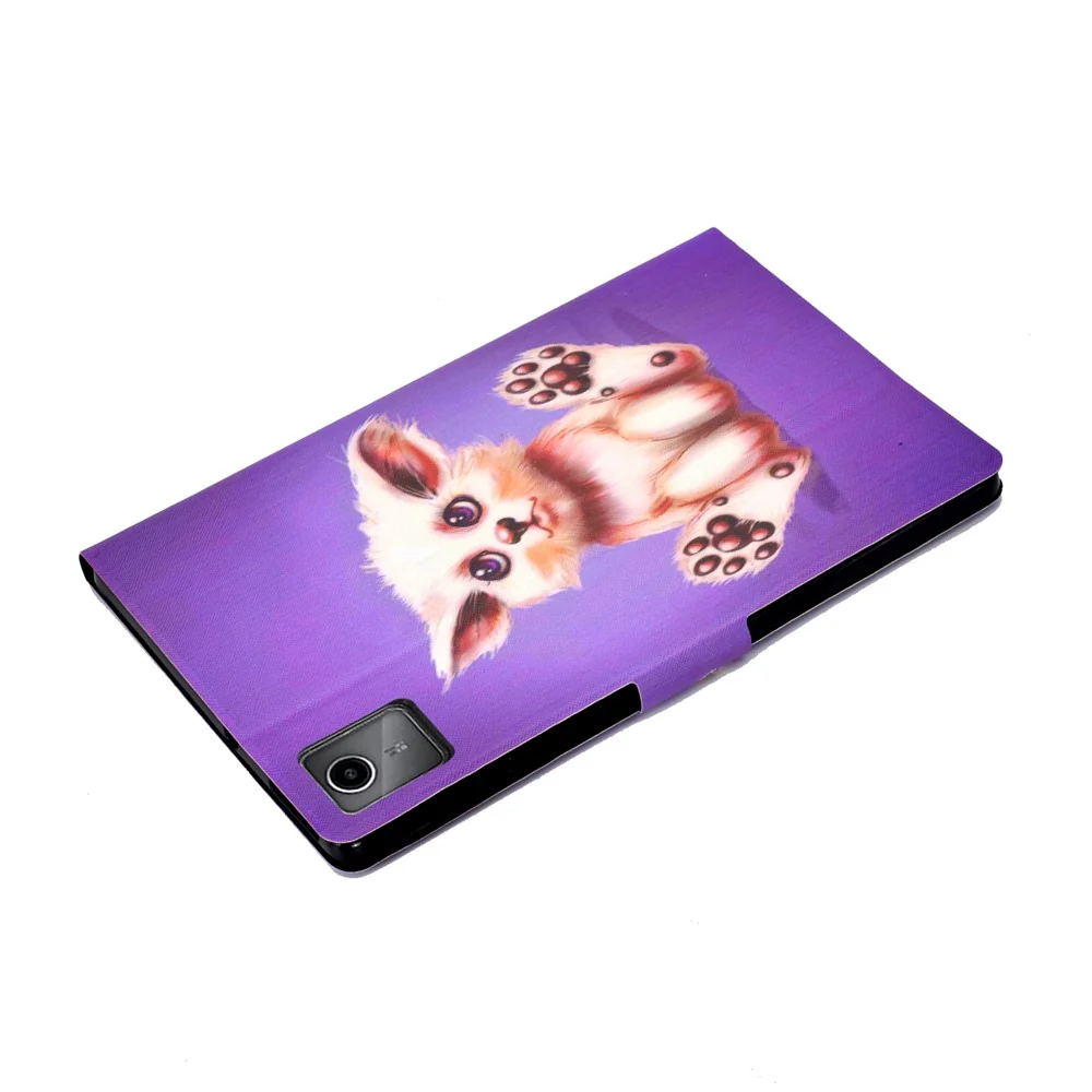 For Lenovo Tab M11 / Xiaoxin Pad 11 2024 Case Card Holder Pattern Leather Tablet Cover - Golden Fox - Image 7