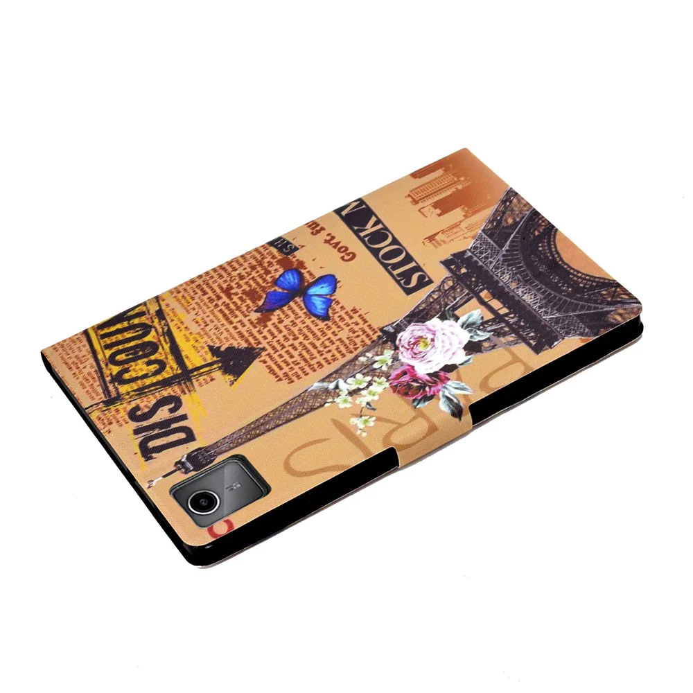 For Lenovo Tab M11 / Xiaoxin Pad 11 2024 Case Card Holder Pattern Leather Tablet Cover - Tower - Image 7