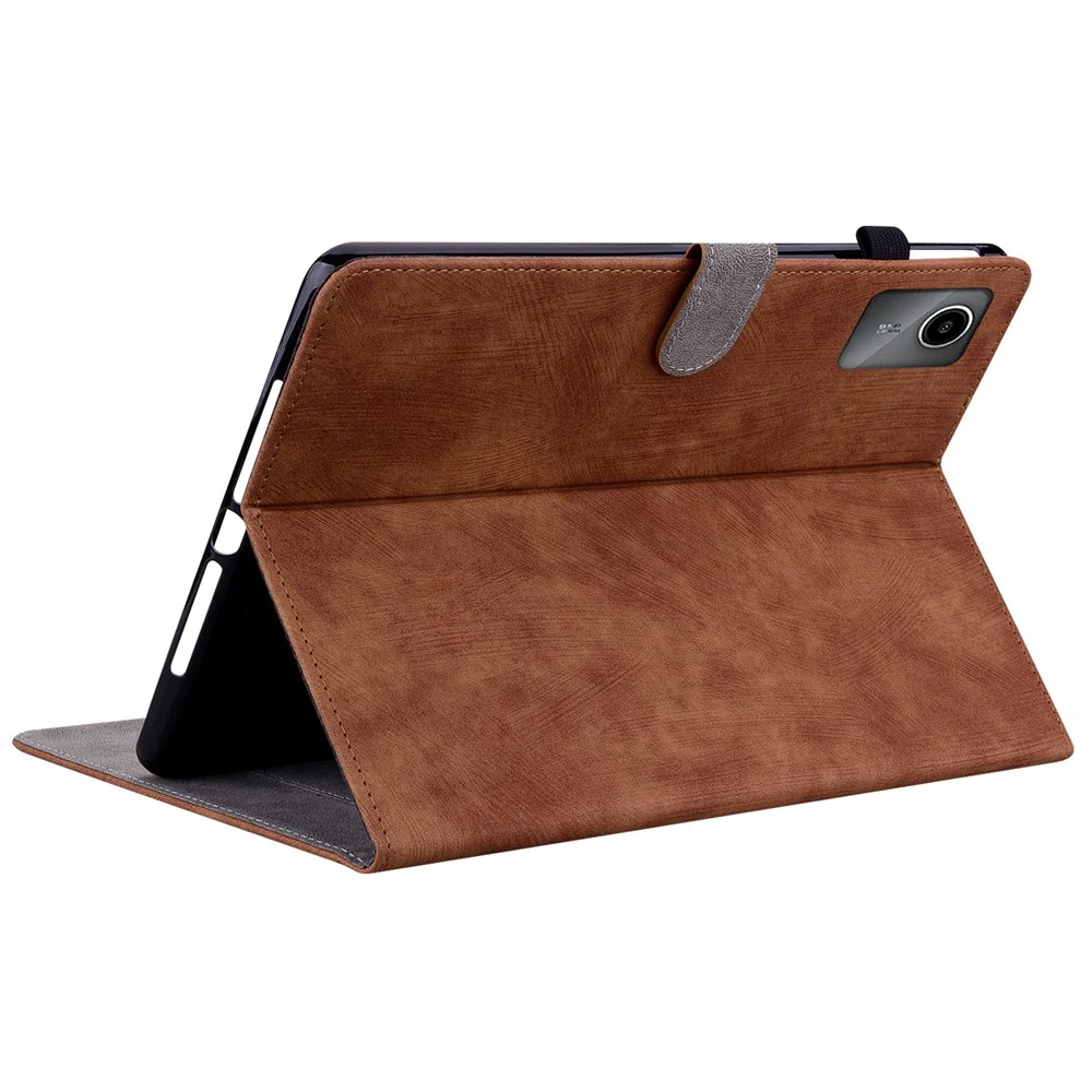 For Lenovo Tab M11 / Xiaoxin Pad 11 2024 Case Card Slots Leather Tablet Cover - Brown - Image 3