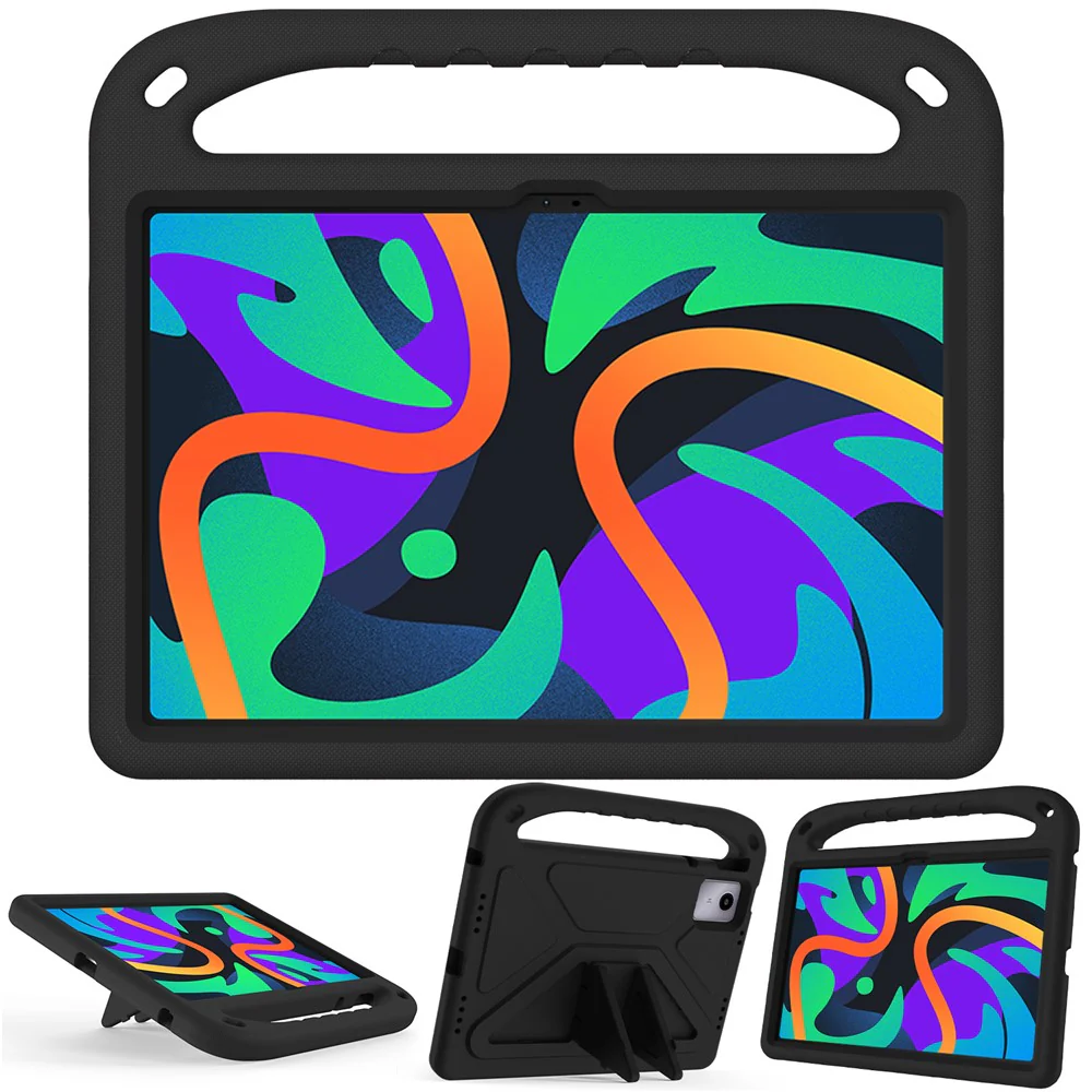 For Lenovo Tab M11 / Xiaoxin Pad 11 2024 Case EVA Handle Kickstand Tablet Cover - Black - Image 7