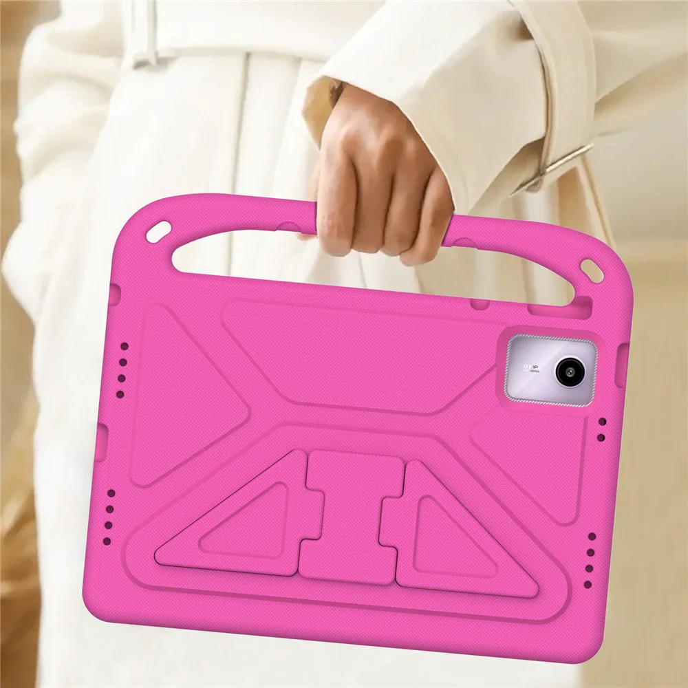For Lenovo Tab M11 / Xiaoxin Pad 11 2024 Case EVA Handle Kickstand Tablet Cover - Rose - Image 6