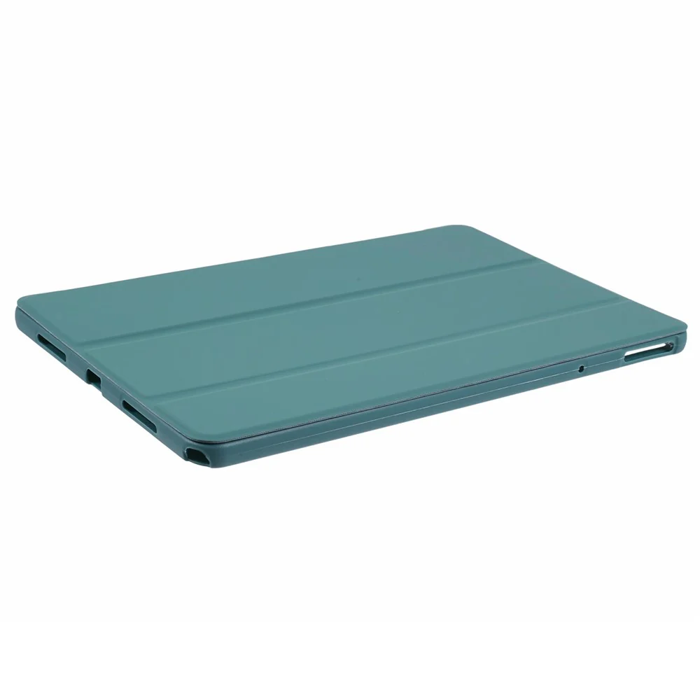 For Lenovo Tab M11 / Xiaoxin Pad 11 2024 Case Leather+Silicone Tri-fold Stand Shell Tablet Cover - Blackish Green - Image 7