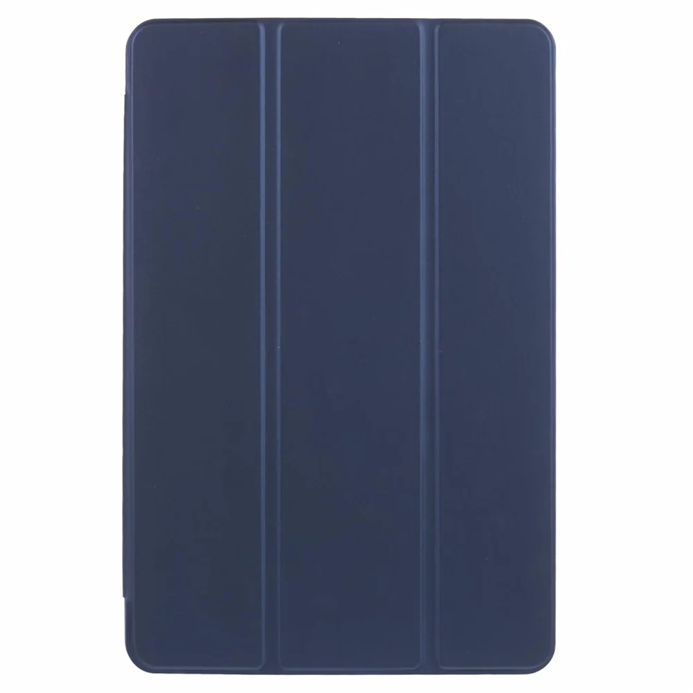 For Lenovo Tab M11 / Xiaoxin Pad 11 2024 Case Leather+Silicone Tri-fold Stand Shell Tablet Cover - Dark Blue - Image 3