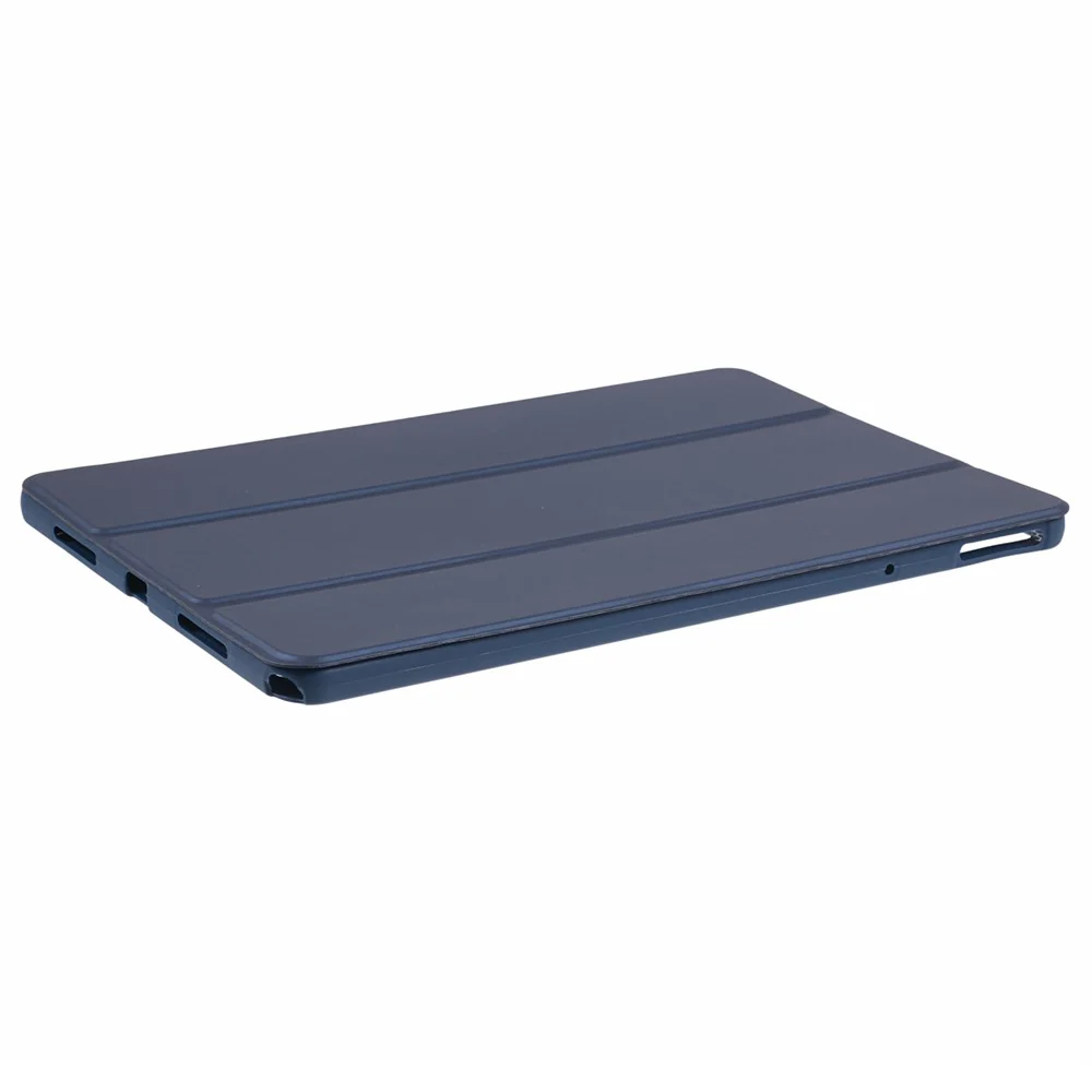 For Lenovo Tab M11 / Xiaoxin Pad 11 2024 Case Leather+Silicone Tri-fold Stand Shell Tablet Cover - Dark Blue - Image 7