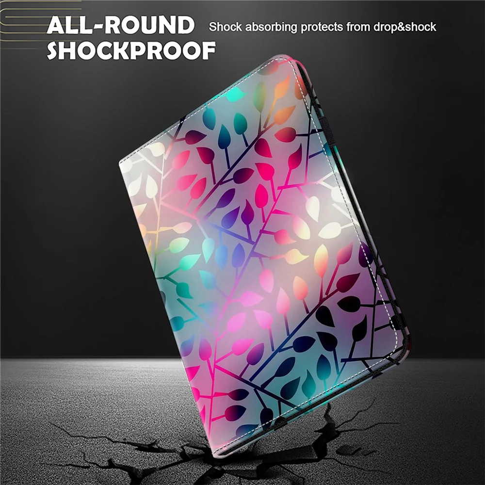 For Lenovo Tab M11 / Xiaoxin Pad 11 2024 Case Leather Tablet Cover with Card Holder -  Maple Leaf - Image 4