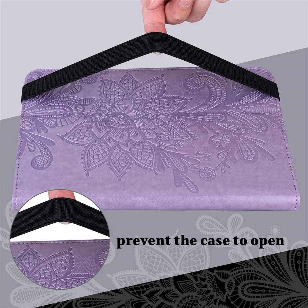For Lenovo Tab M11 / Xiaoxin Pad 11 2024 Case Leather Tablet Cover with Card Slots Stand - Purple - Image 7