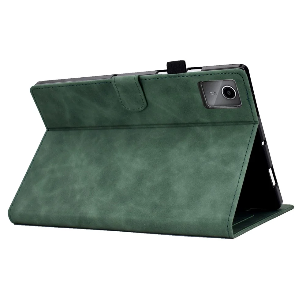 For Lenovo Tab M11 / Xiaoxin Pad 11 2024 Case Microfiber Leather Iron Tower Pattern Tablet Cover - Green - Image 4