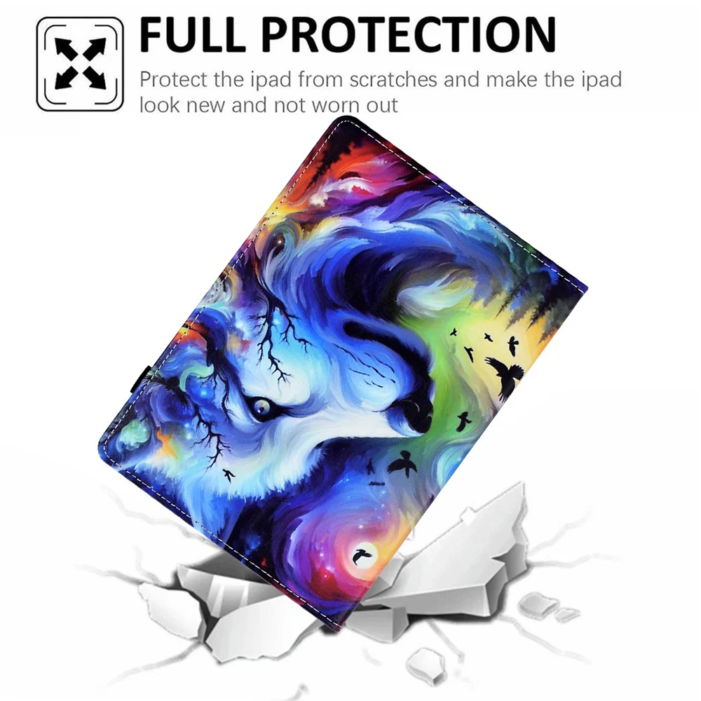 For Lenovo Tab M11 / Xiaoxin Pad 11 2024 Case Pattern Printing Card Holder Leather Tablet Stand Cover - Dog - Image 7